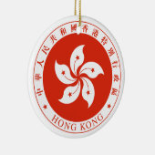 Regionales Emblem Hong Kongs SAR Keramikornament (Rechts)