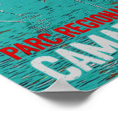 Regionalpark Camargue, Frankreich, rosa Flamingos Poster (Ecke)