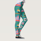 Regionals Leggings w HUNDEZUCHTVERBAND Logo - Aqua (Rechts)