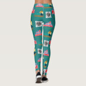 Regionals Leggings w HUNDEZUCHTVERBAND Logo - Aqua (Rückseite)