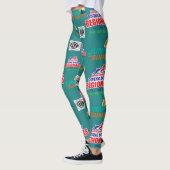 Regionals Leggings w HUNDEZUCHTVERBAND Logo - Aqua (Links)