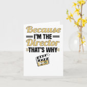 Regisseur Filmmaker Film Karte (Gelbe Blume)