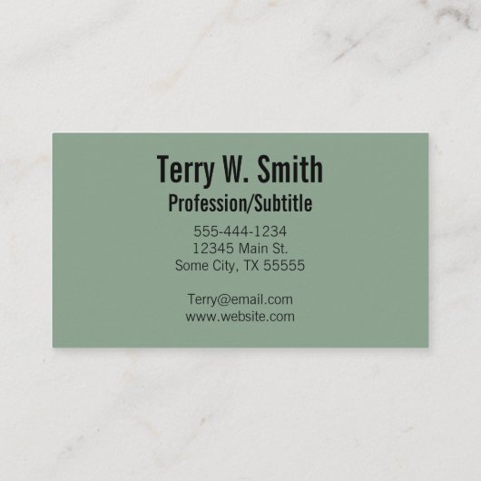 Regisseur Visitenkarte (Rückseite)