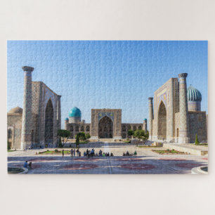 Registan-Platz bei Sonnenuntergang - Samarkand, Us Puzzle