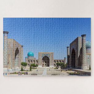 Registan-Platz - Samarkand, Usbekistan, Asien Puzzle