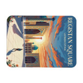 Registan-Platz Usbekistan Magnet (Horizontal)