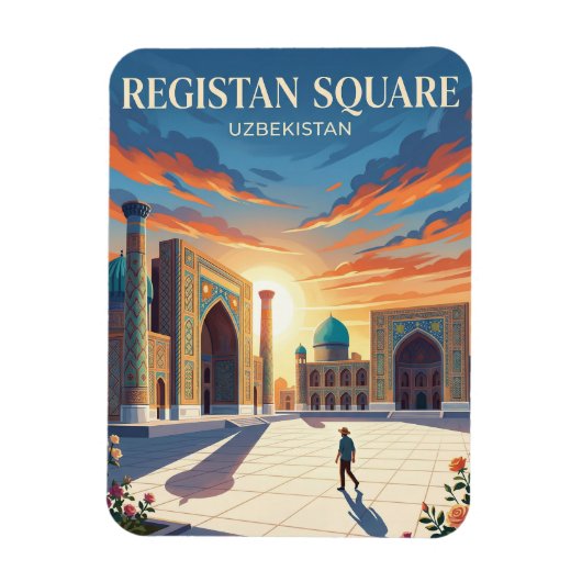 Registan-Platz Usbekistan Magnet (Vertikal)
