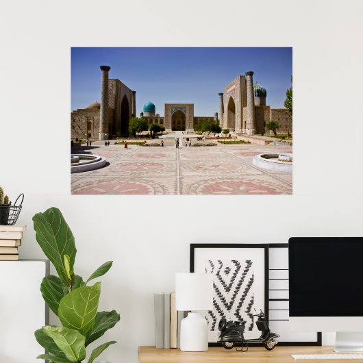 Registan, Samarkand Poster (Heimbüro)