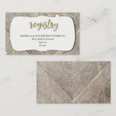 Register-Einsatz - Braut oder Babyparty-Einladung Begleitkarte (Vorne/Hinten)