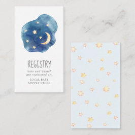 Register für Babygeschenke für Moon und Stars Begleitkarte