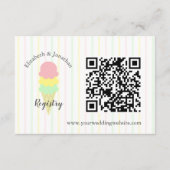 Register für das aufgetauchte Eiscreme-Brautparty Begleitkarte (Vorderseite)