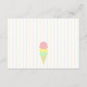 Register für das aufgetauchte Eiscreme-Brautparty Begleitkarte (Rückseite)