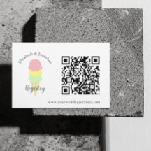 Register für das aufgetauchte Eiscreme-Brautparty