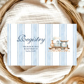 Register für niedliche Wasserfarbenzug Kinderdusch Begleitkarte