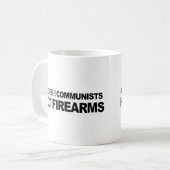 Register-Kommunist-nicht Feuerwaffen Kaffeetasse (Vorderseite Links)