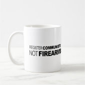 Register-Kommunist-nicht Feuerwaffen Kaffeetasse (Links)