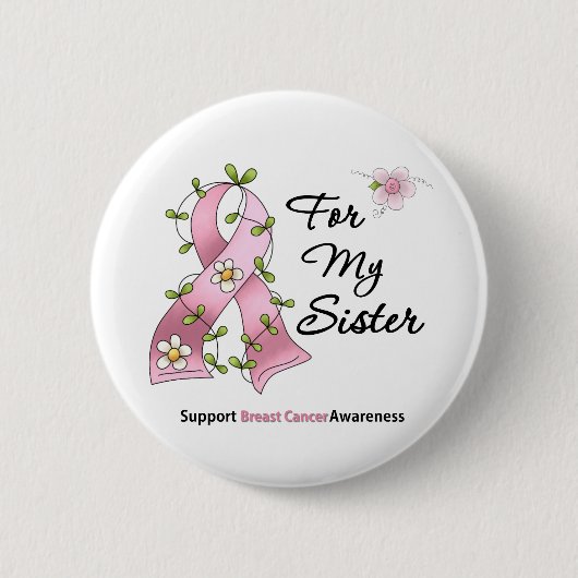 Register zur Unterstützung von Brustkrebs Button (Vorderseite)