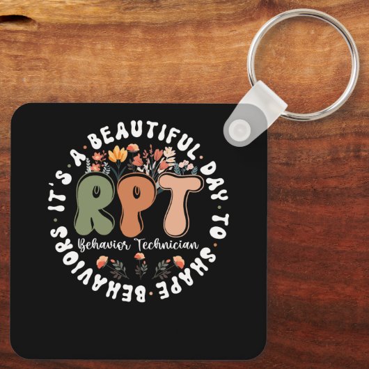 Registered Behavior Technician RBT Verhalten Thera Schlüsselanhänger (Rückseite)