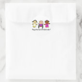Registered Childminder Runder Aufkleber (Tasche)