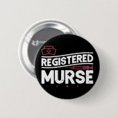 Registered Murse Funny Murse Male Nurse Man Button (Vorne & Hinten)