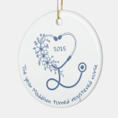 Registered Nurse Abschluss Class of 2025 Keramik Ornament (Links)