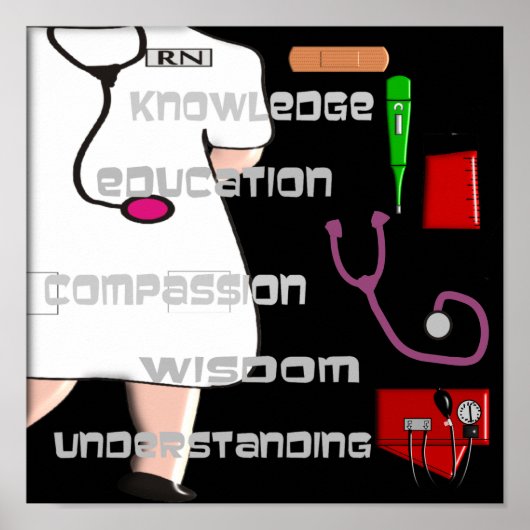 Registered Nurse ARt Poster - (Vorne)