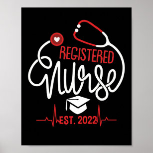 Registered Nurse Est 2022 Nursing Student RN Poster