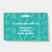 Registered Nurse Foto ID Ausweis (Rückseite)