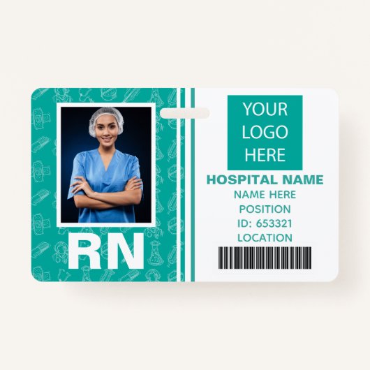 Registered Nurse Foto ID Ausweis (Vorderseite)