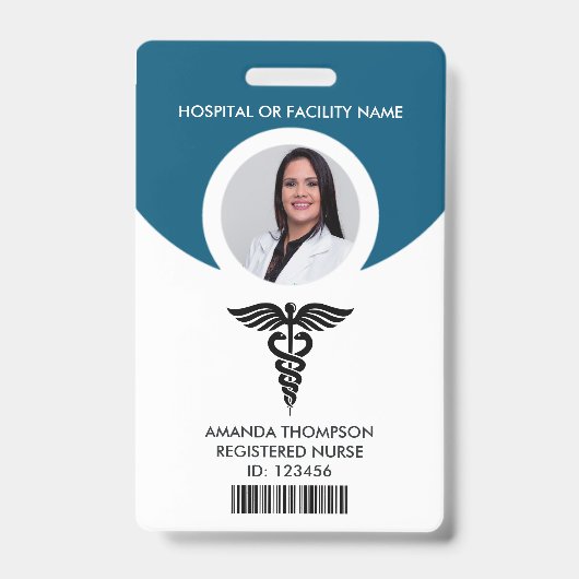 Registered Nurse Foto Identification Ausweis (Vorderseite)