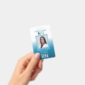 Registered Nurse ID Identification Name Foto Blue Ausweis (Handheld)
