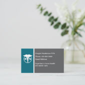Registered Nurse Modern Unique Business Cards Visitenkarte (Stehend Vorderseite)