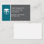 Registered Nurse Modern Unique Business Cards Visitenkarte (Vorne/Hinten)