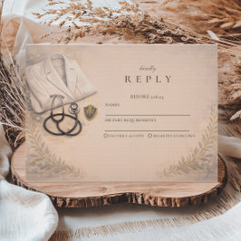 Registered Nurse Pinning Ceremony Graduation RSVP Karte