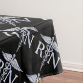 Registered Nurse RN Caduceus Schlangen auf schwarz Tischdecke (Beispiel)