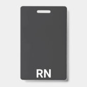Registered Nurse RN Employee ID Abzeichen Ausweis (Rückseite)