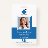Registered Nurse RN Hospital Employee Security Ausweis (Vorderseite)