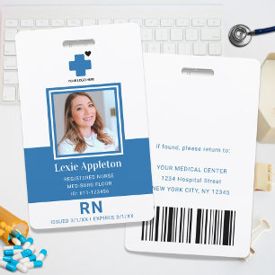 Registered Nurse RN Hospital Employee Security Ausweis