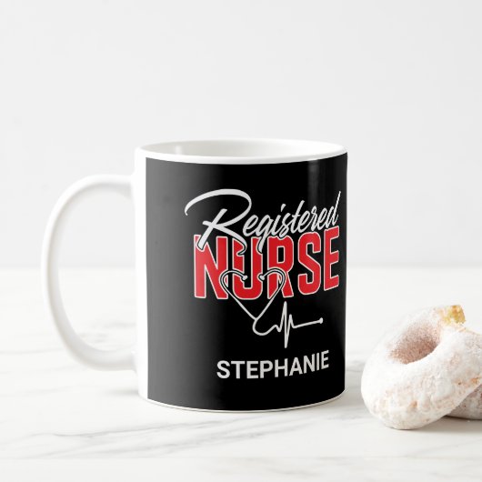 Registered Nurse RN Kaffeetasse (Mit Donut)