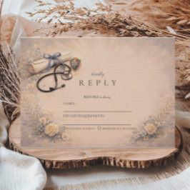 Registered Nurse School Graduation Event RSVP Karte