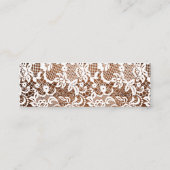 Registereintragung für rustikales Brautparty Mini Visitenkarte (Rückseite)