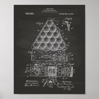 Registering Triangle 1910 Patent Art - Chalkboard Poster