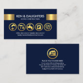 Registerkarte "atemberaubend Gold Handyman Tools" Visitenkarte (Vorne/Hinten)