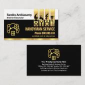 Registerkarte "atemberaubende Gold Construction To Visitenkarte (Vorne/Hinten)