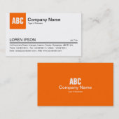 Registerkarte Farbe: Orange Visitenkarte (Vorne/Hinten)