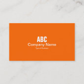 Registerkarte Farbe: Orange Visitenkarte (Rückseite)