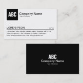 Registerkarte Farbe: Schwarz Visitenkarte (Vorne/Hinten)