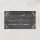 Registerkarte für die antike rosa Blumenbrille Begleitkarte (Rückseite)