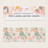 Registerkarte für florales Brautparty einfügen (Vorne & Hinten)