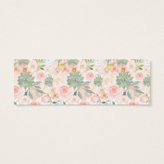 Registerkarte für florales Brautparty einfügen (Rückseite)